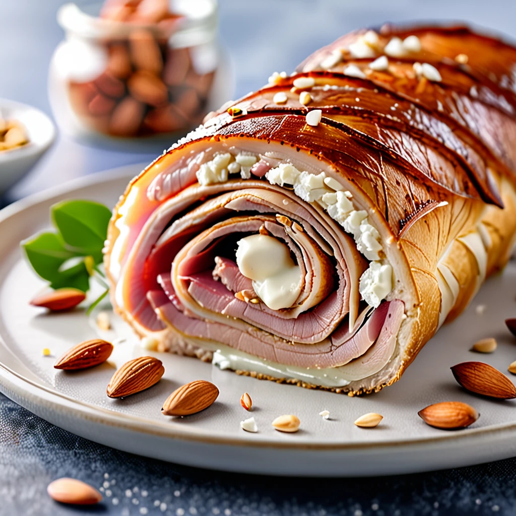 Almond-Stuffed Ham Roll Recipe