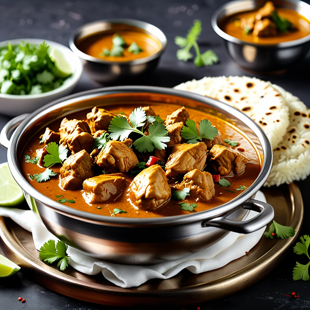Authentic Punjabi Chicken Curry in Rich Thick Gravy
