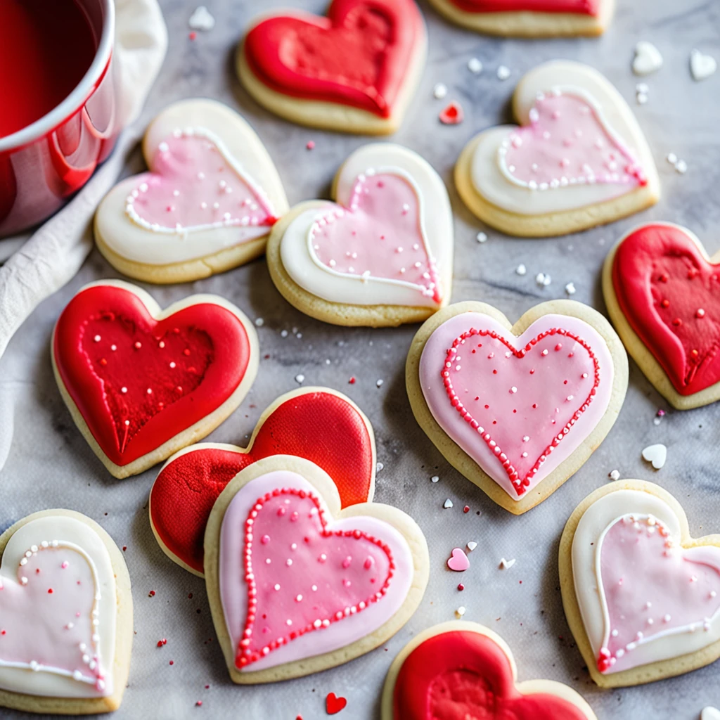 Bethany's Favorite Valentine Heart Sugar Cookies