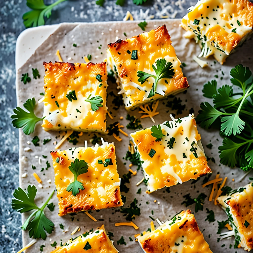 Cheesy Baked Squares Appetizer