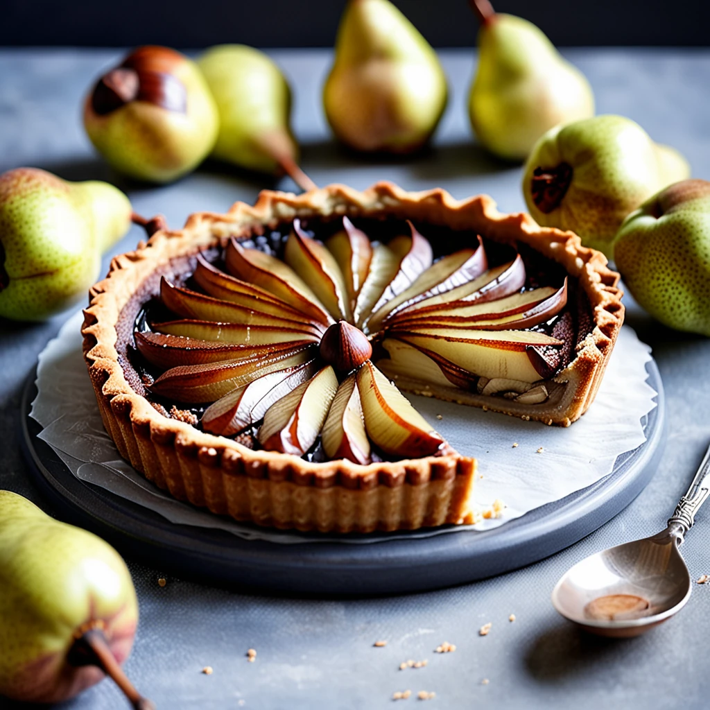 Chestnut and Pear Tart Delight