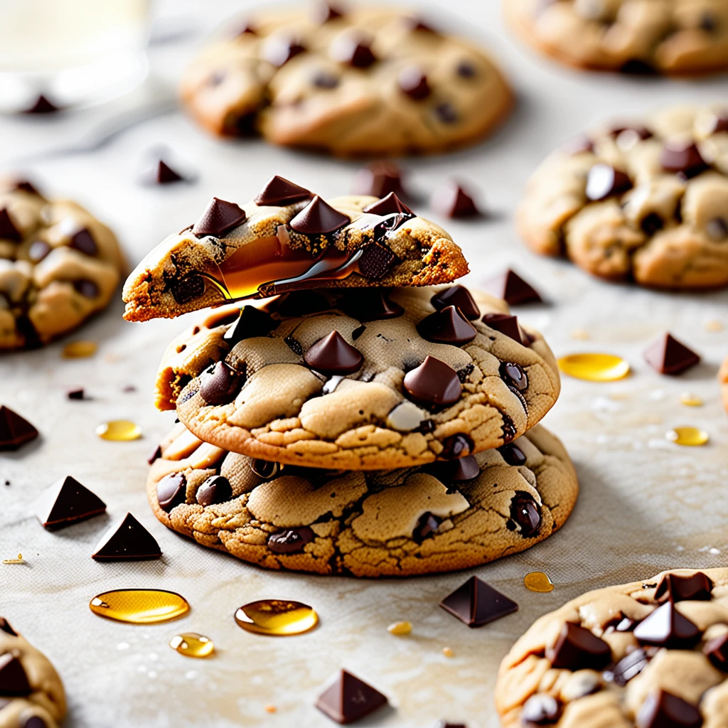 Chewy Chocolate Chip Honey Cookies