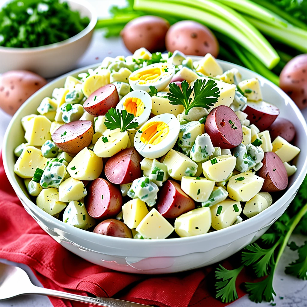 Classic Creamy Potato Salad Recipe