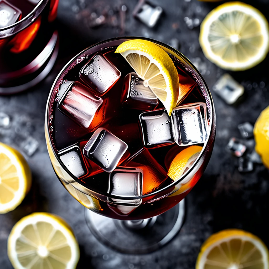 Classic Kalimotxo Red Wine and Cola Cocktail