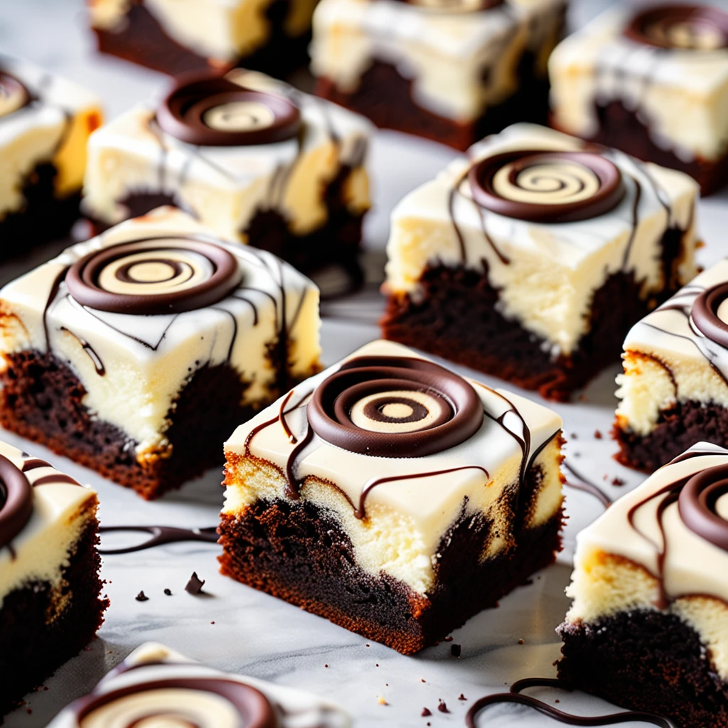 Classic Marble Cake Squares