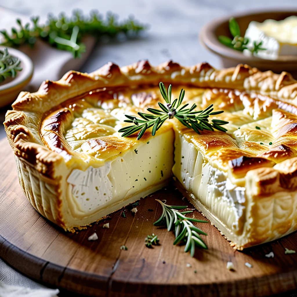 Creamy Camembert Cheese Pie Recipe