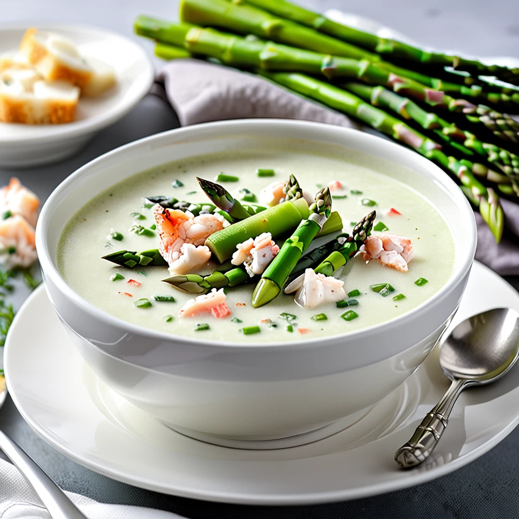 Creamy Crab and Asparagus Soup