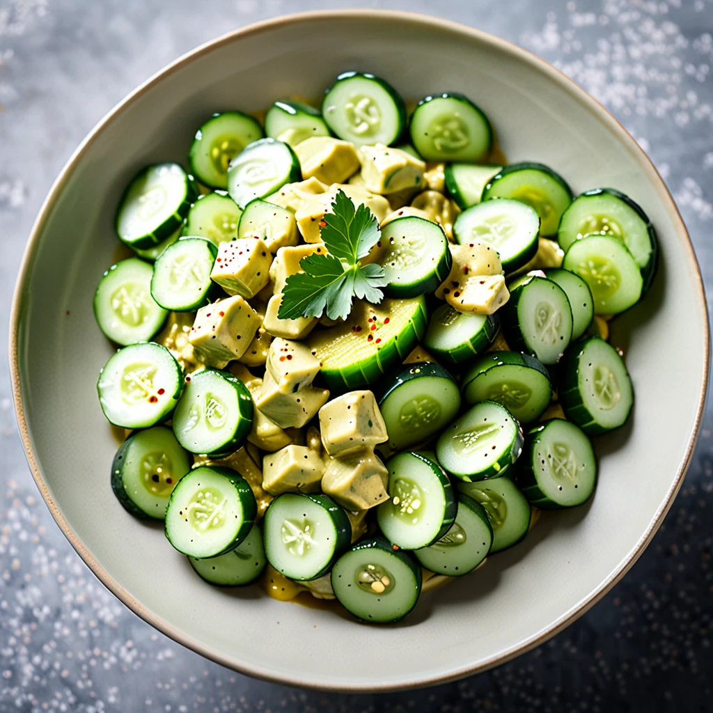 Creamy Curry Cucumber Salad