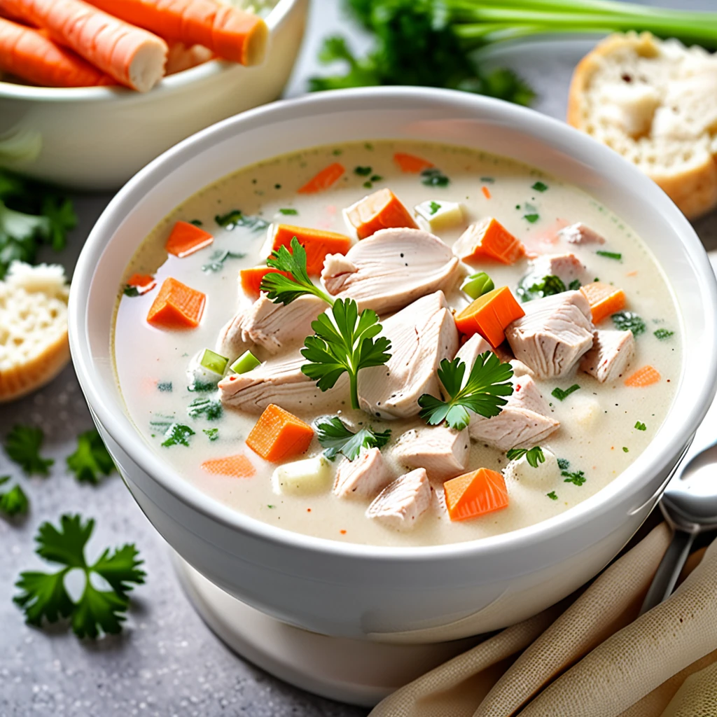 Creamy Homemade Chicken Soup from Scratch