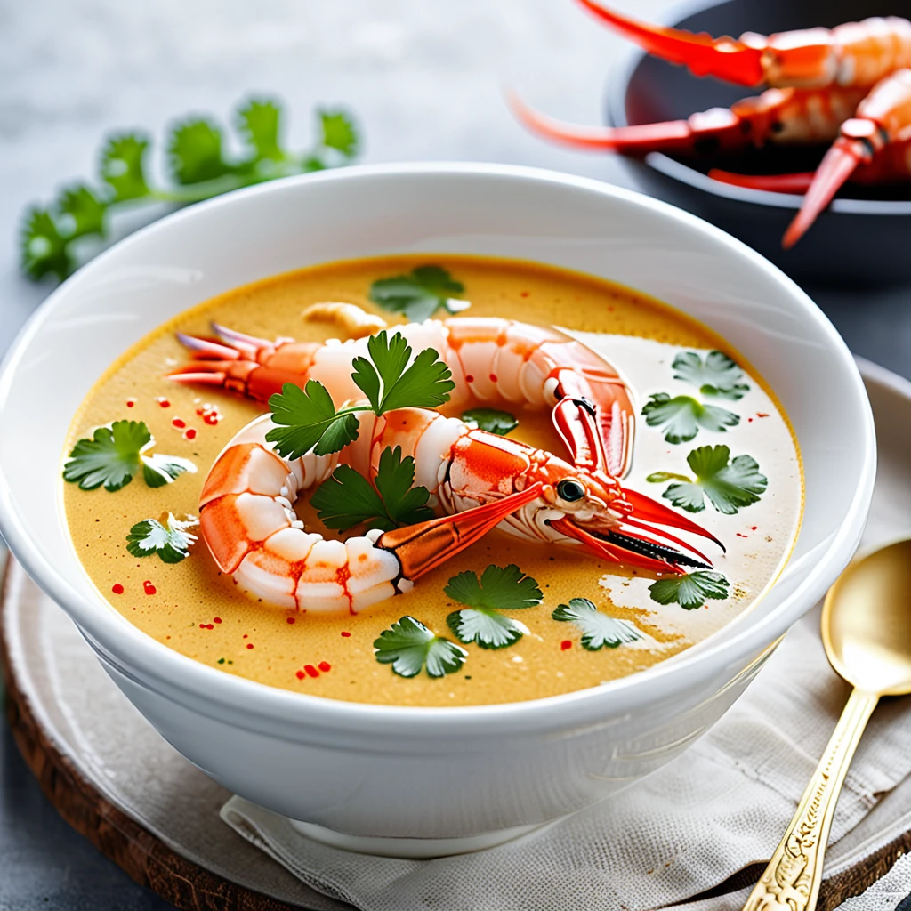 Creamy Langoustine Curry Soup