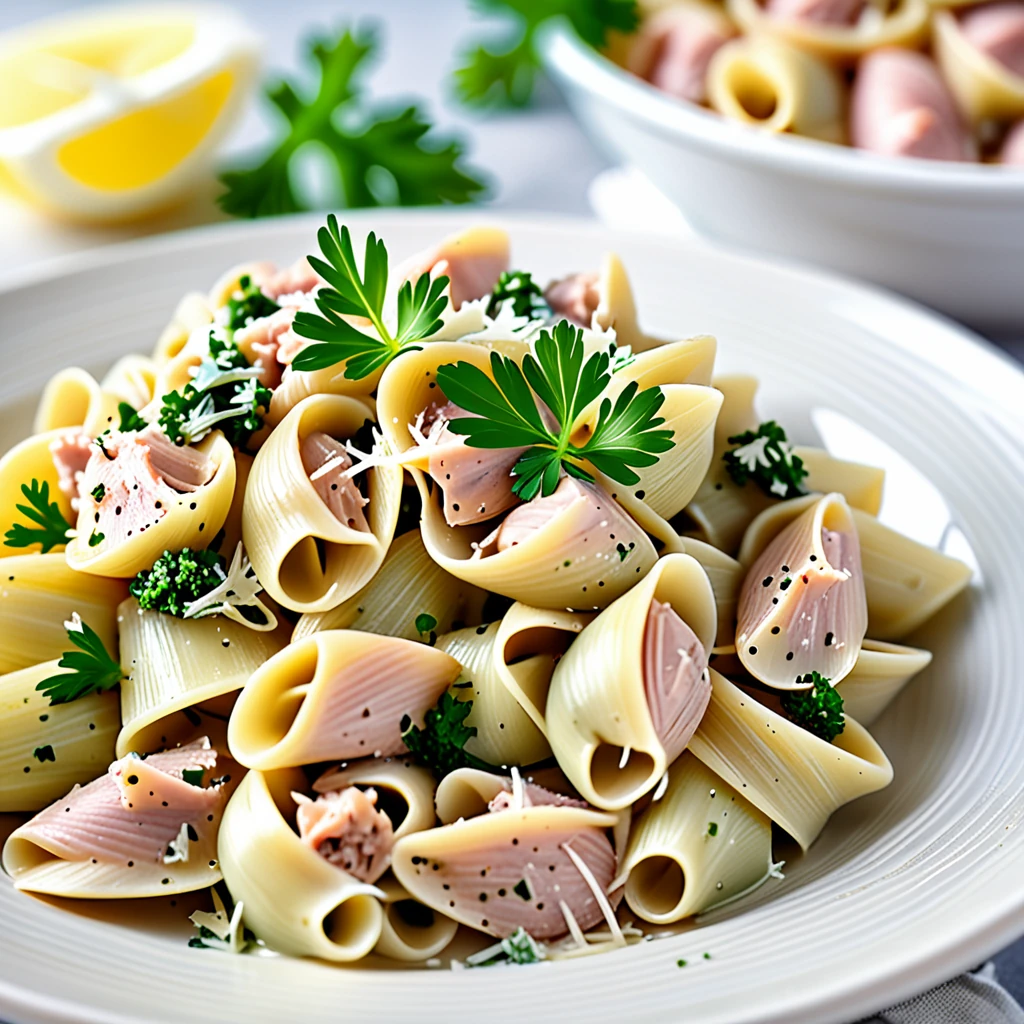 Creamy Tuna and Artichoke Pasta Shells