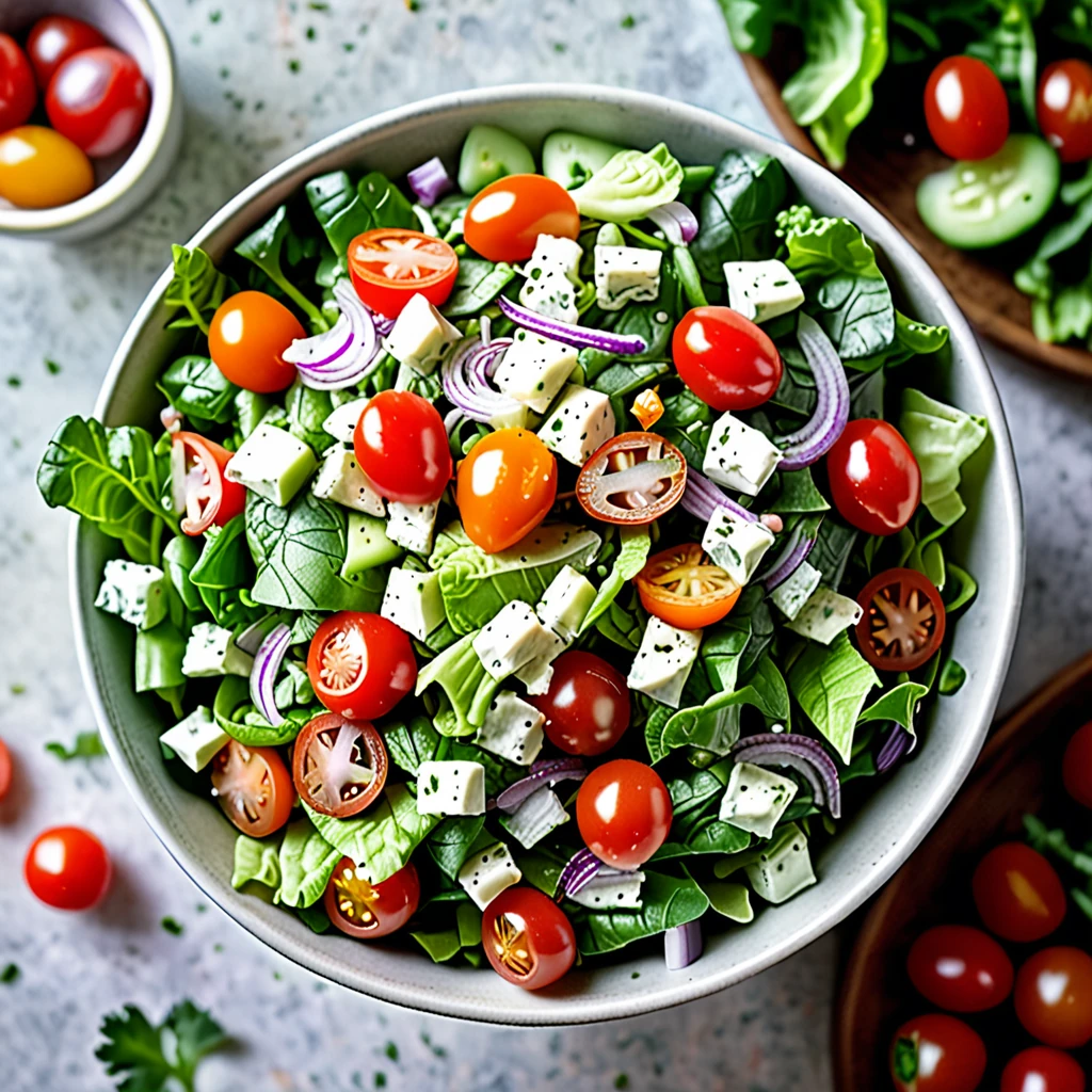 Crisp Chopped Salad with Creamy Buttermilk Dressing