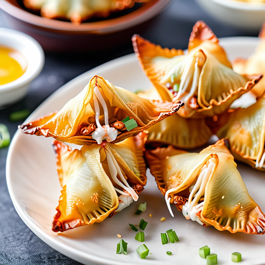 Crispy Air Fryer Crab Rangoon Recipe