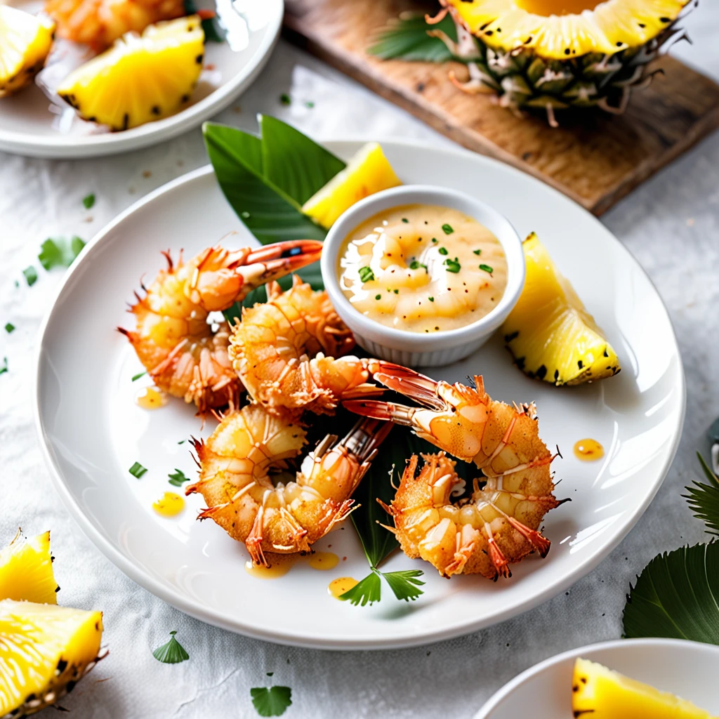 Crispy Baked Coconut Shrimp With Sweet Pineapple Sauce