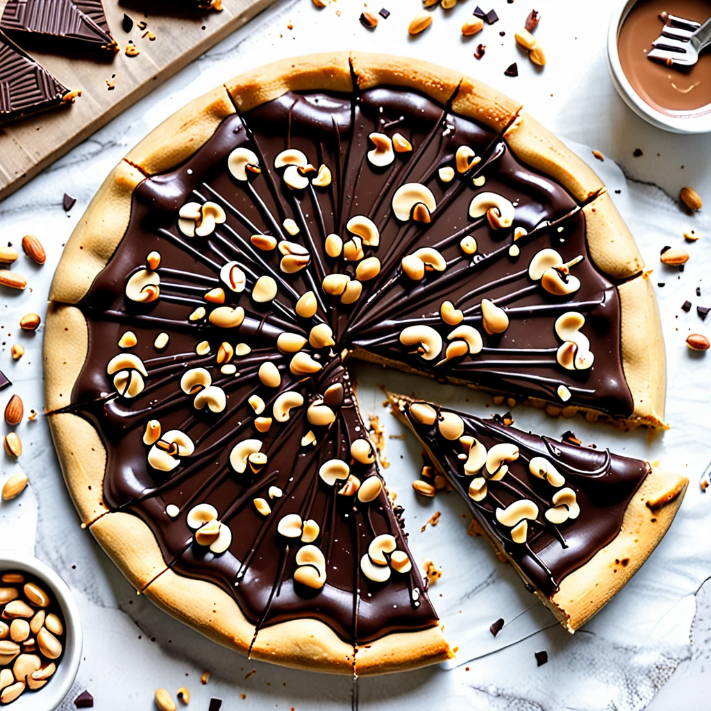 Decadent Chocolate Peanut Butter Dessert Pizza