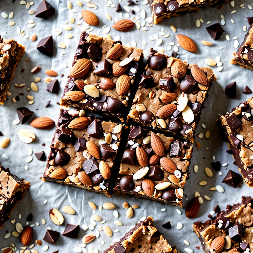 Delicious Chocolate Almond Coconut Breakfast Bars