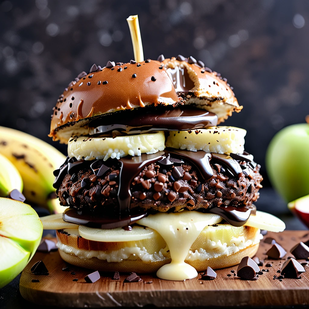Delicious Chocolate Apple Banana Burger Recipe