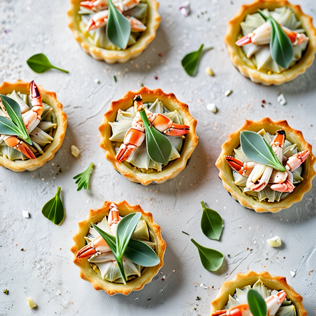 Delicious Crab and Artichoke Mini Tarts