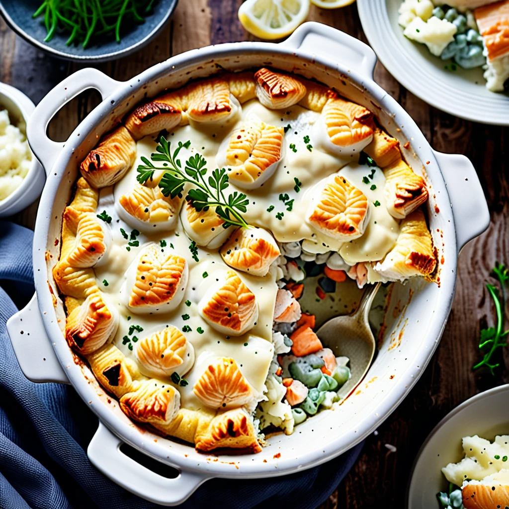 Delicious Fish Pie with Flaky Golden Crust