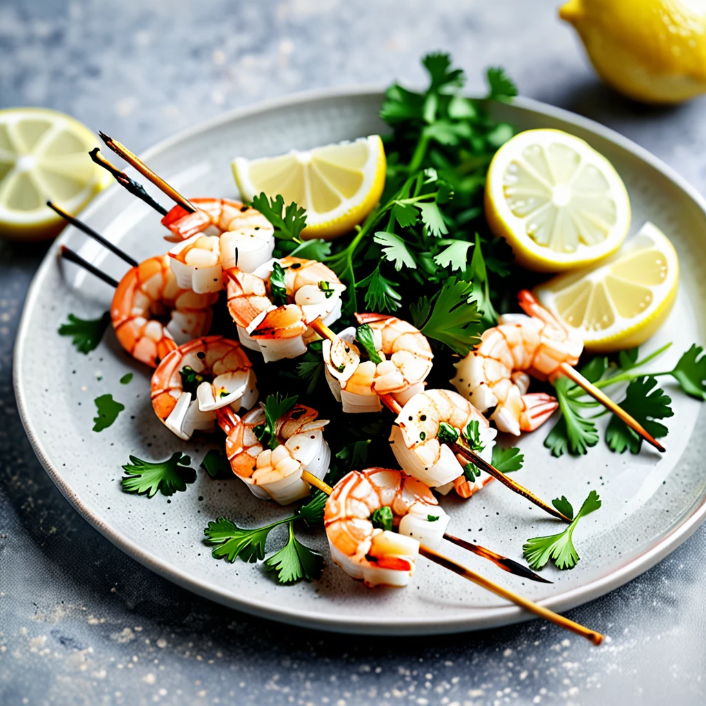 Delicious Garlic Shrimp Skewers for Grilling