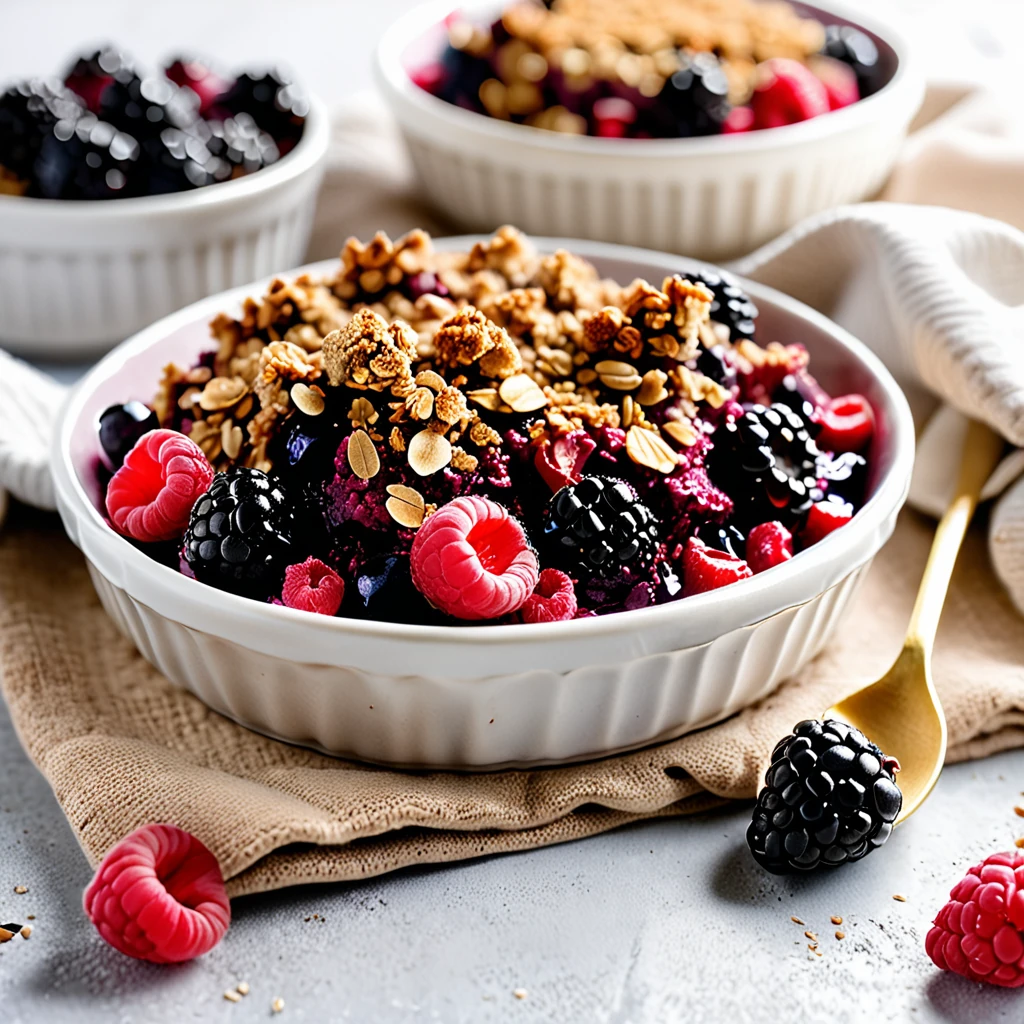 Delicious Mixed Berry Crisp With Oat Topping