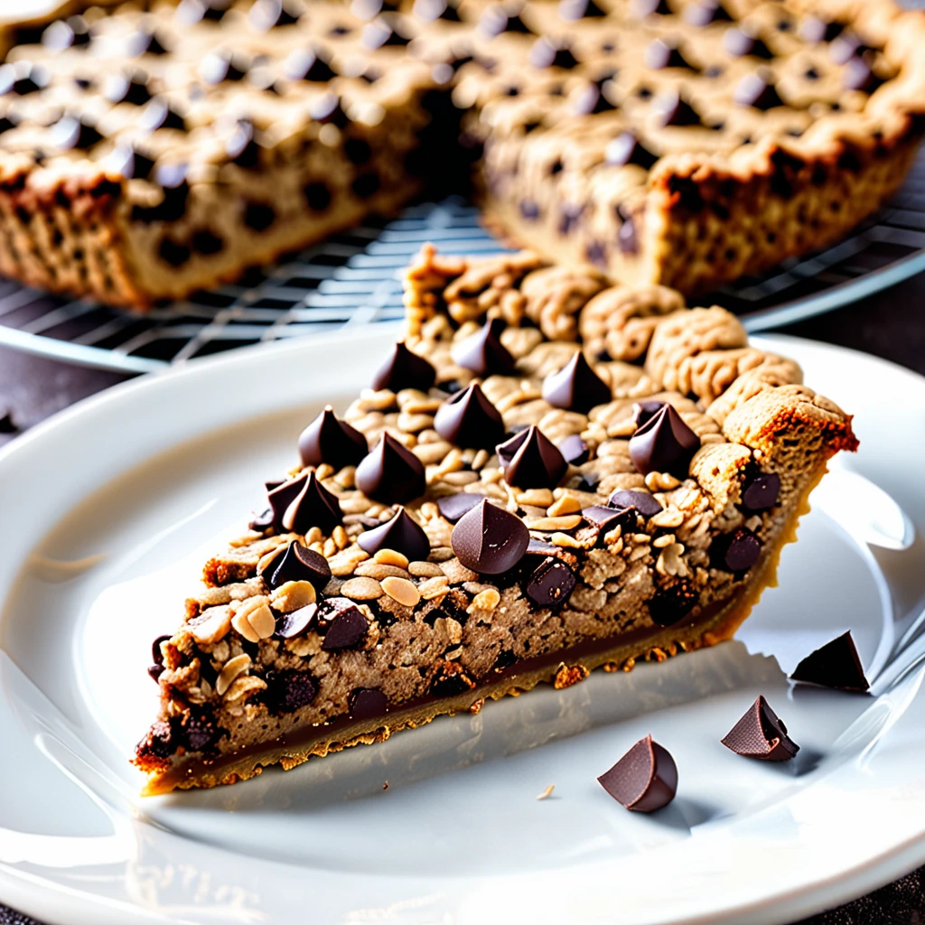 Delicious Oatmeal Chocolate Chip Cookie Pie