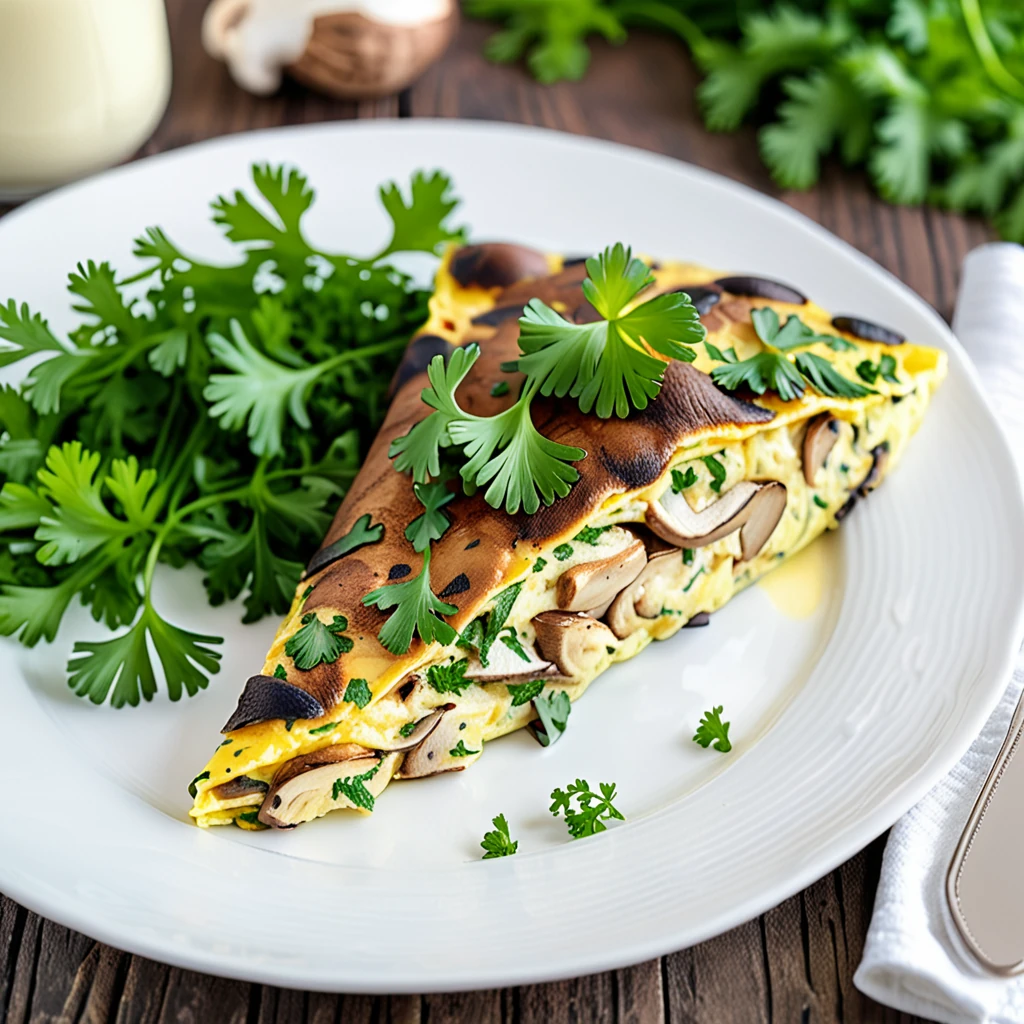 Delicious Porcini Mushroom Omelette Recipe