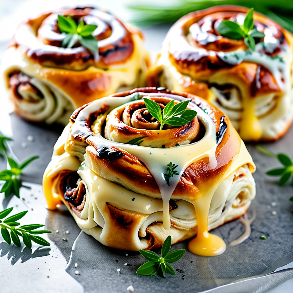 Delicious Savory Cinnamon Rolls With Cheese and Herbs