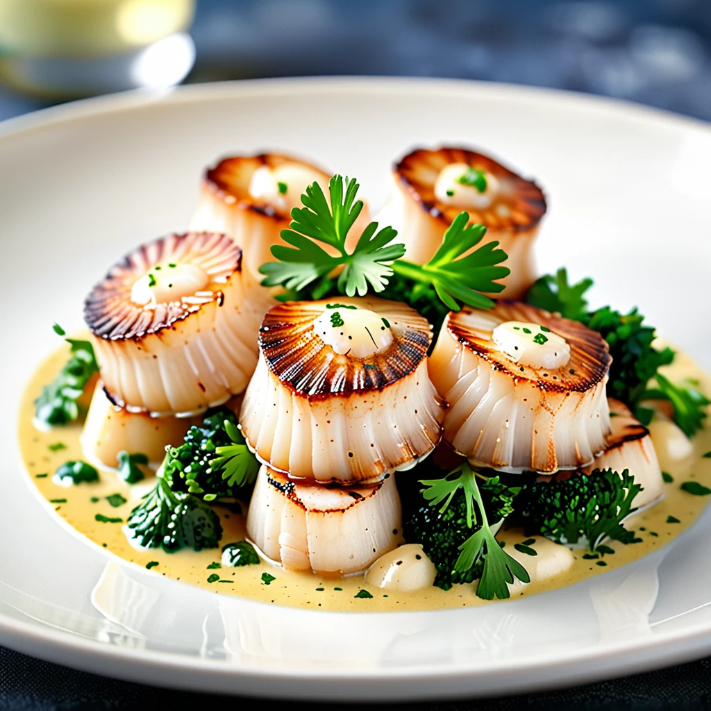 Delicious Scallops Toullouarnec Style