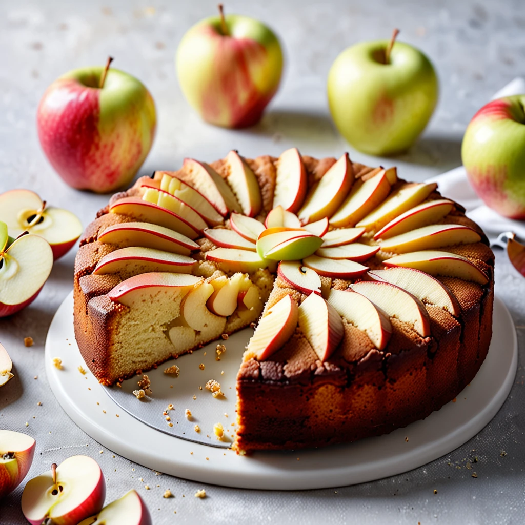 Delicious Semolina Apple Cake Recipe