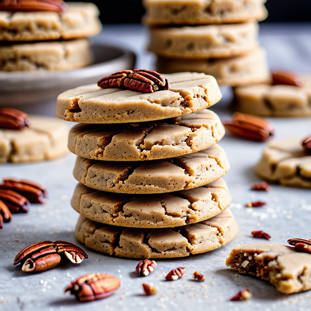 Delicious Spiced Pecan Shortbread Cookies