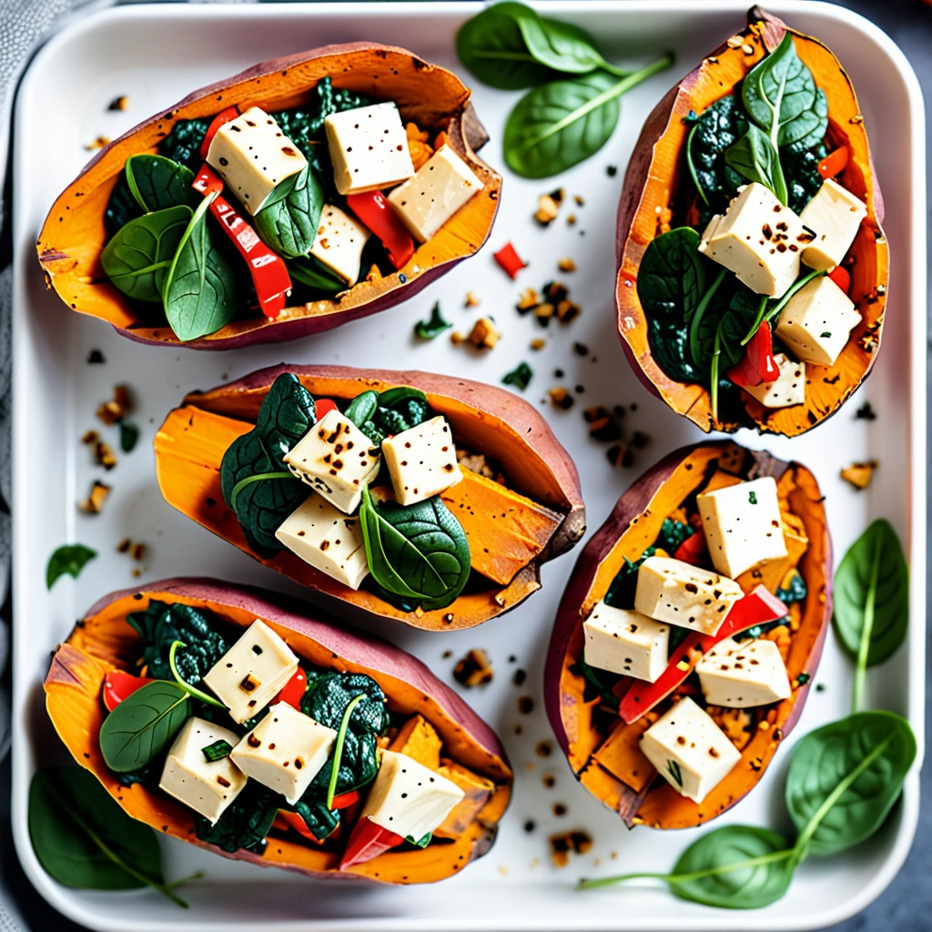 Delicious Vegan Twice-Baked Sweet Potatoes
