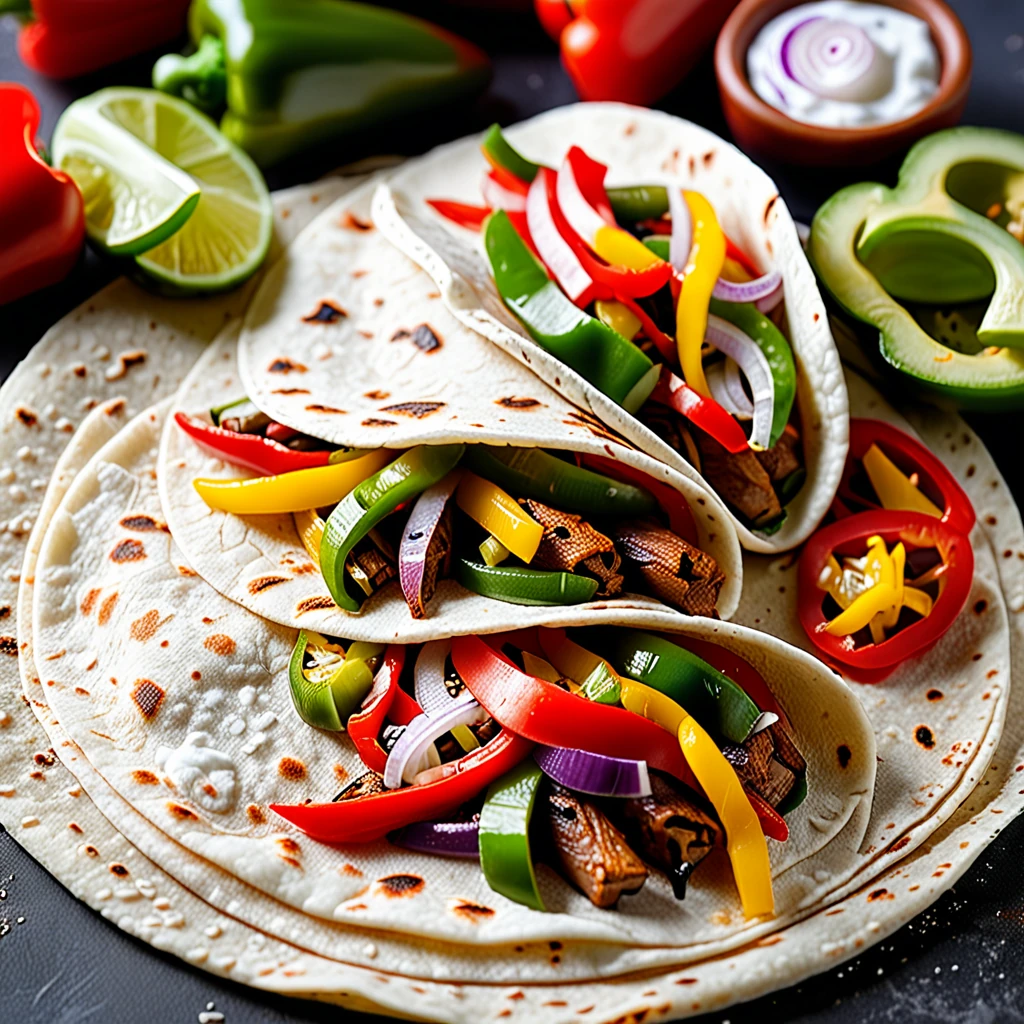 Delicious Veggie Fajitas with Peppers and Onions