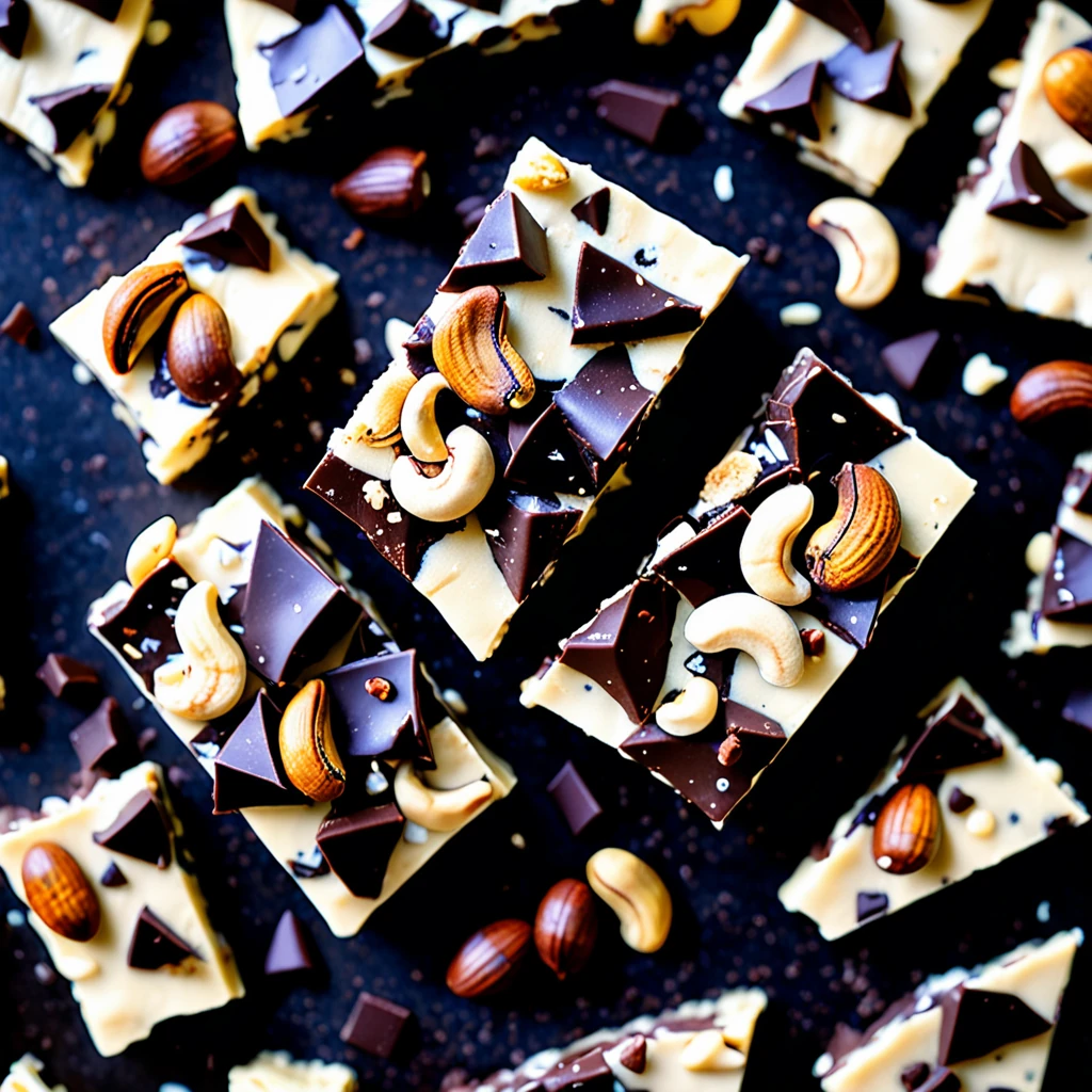 Easy 4-Ingredient Vegan Cashew Chocolate Bark
