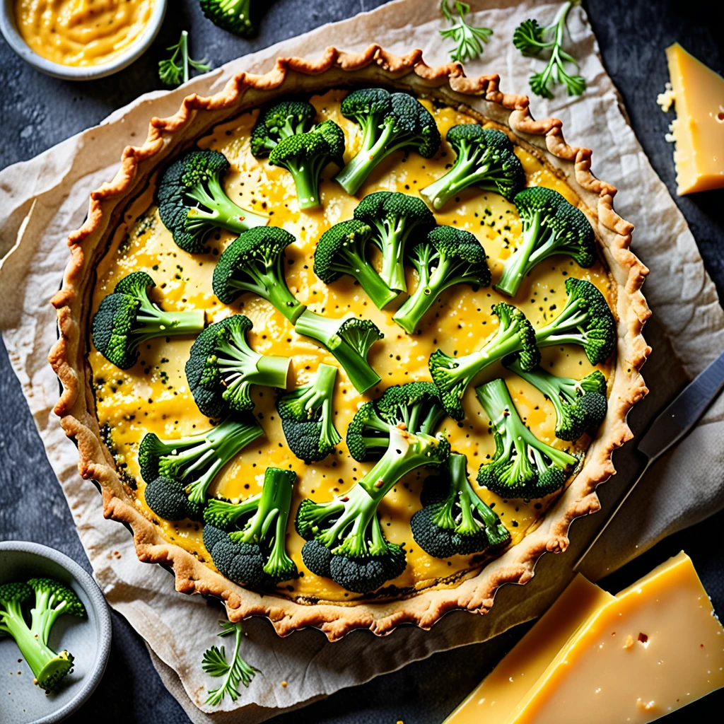 Easy Broccoli Mustard Tart Recipe