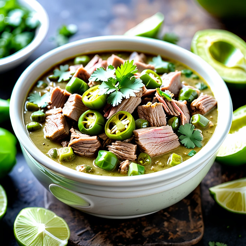 Easy Slow Cooker Green Chili Verde Recipe