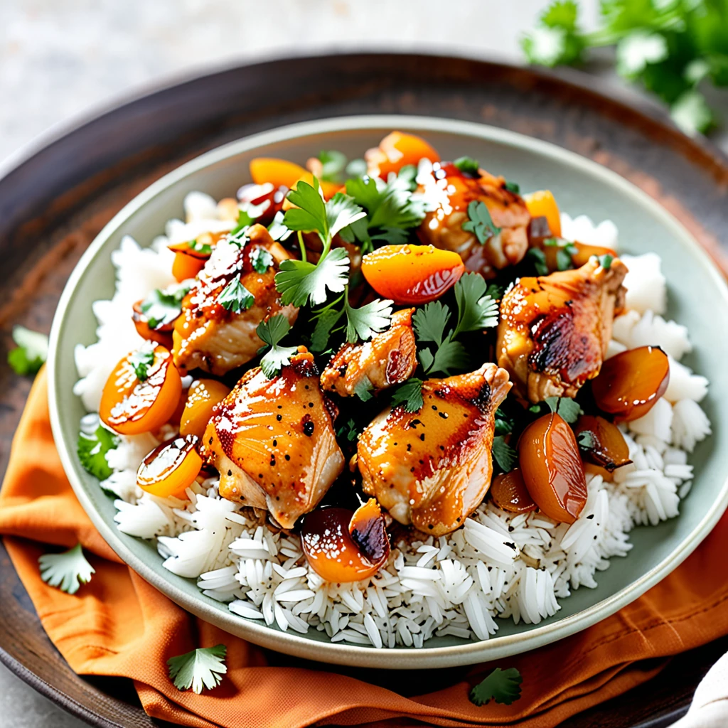 Evins Indian-Style Apricot Chicken