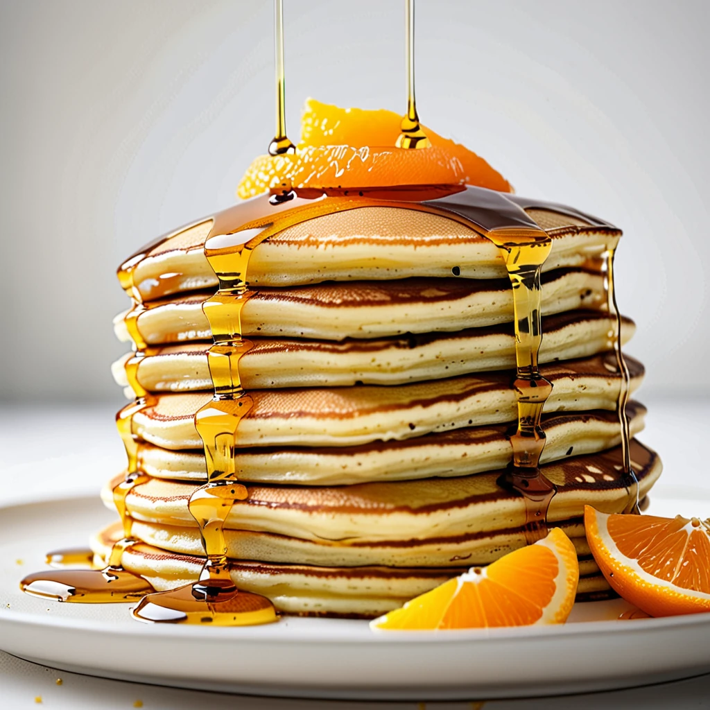Fluffy Orange-Infused Pancakes