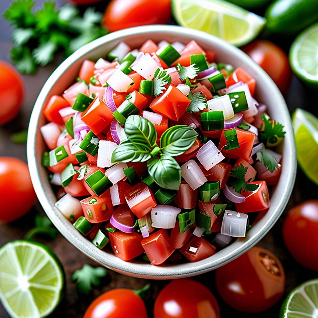 Fresh Homemade Pico De Gallo Salsa Recipe
