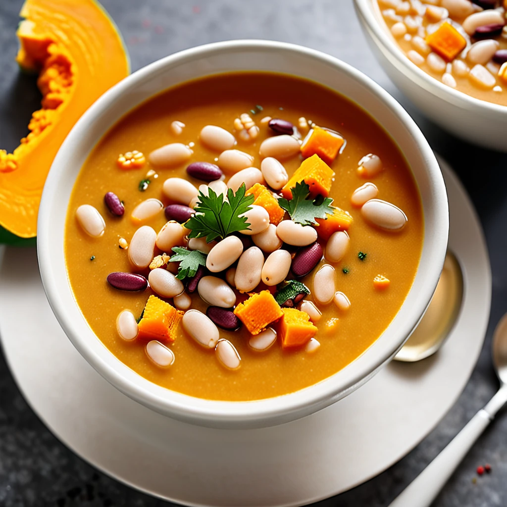 Hearty Bean and Butternut Squash Soup
