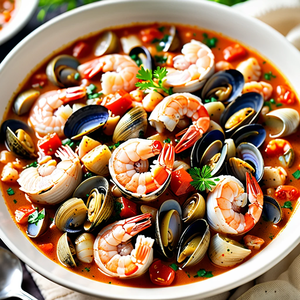 Hearty Chicken Seafood Stew