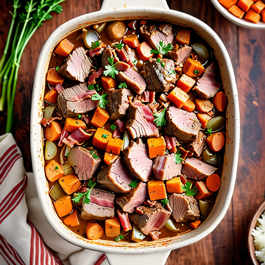 Hearty Lamb and Bacon Casserole Recipe