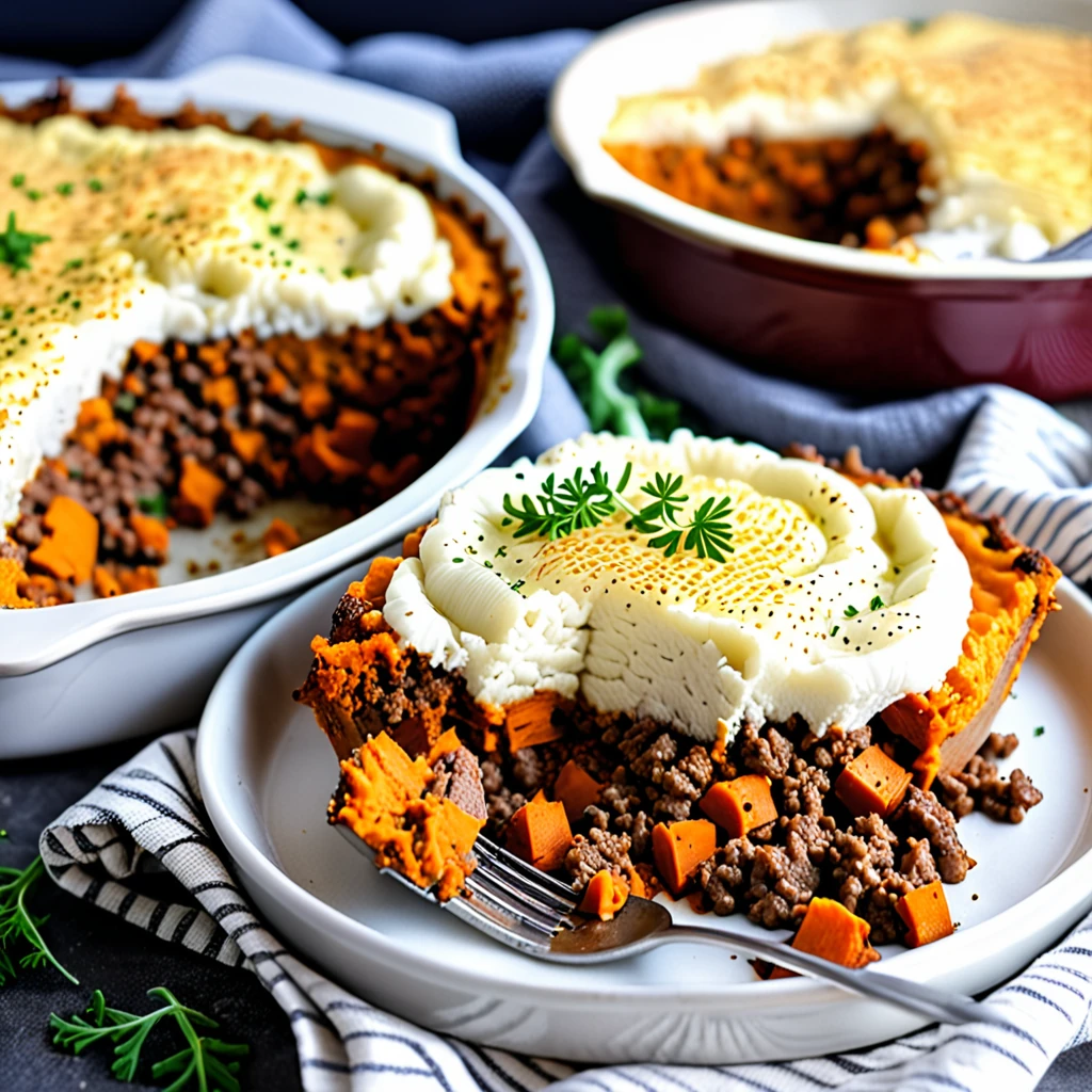 Hearty Sweet Potato Cauliflower Shepherds Pie