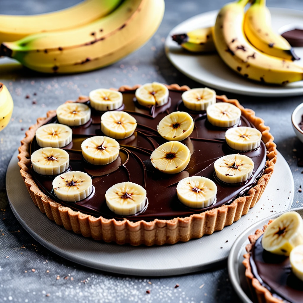 Irresistible Banana Chocolate Tart Recipe