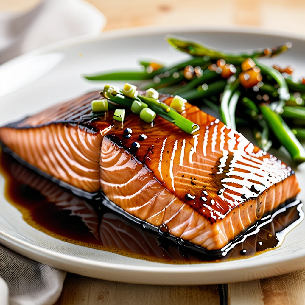 Maple Soy Glazed Salmon