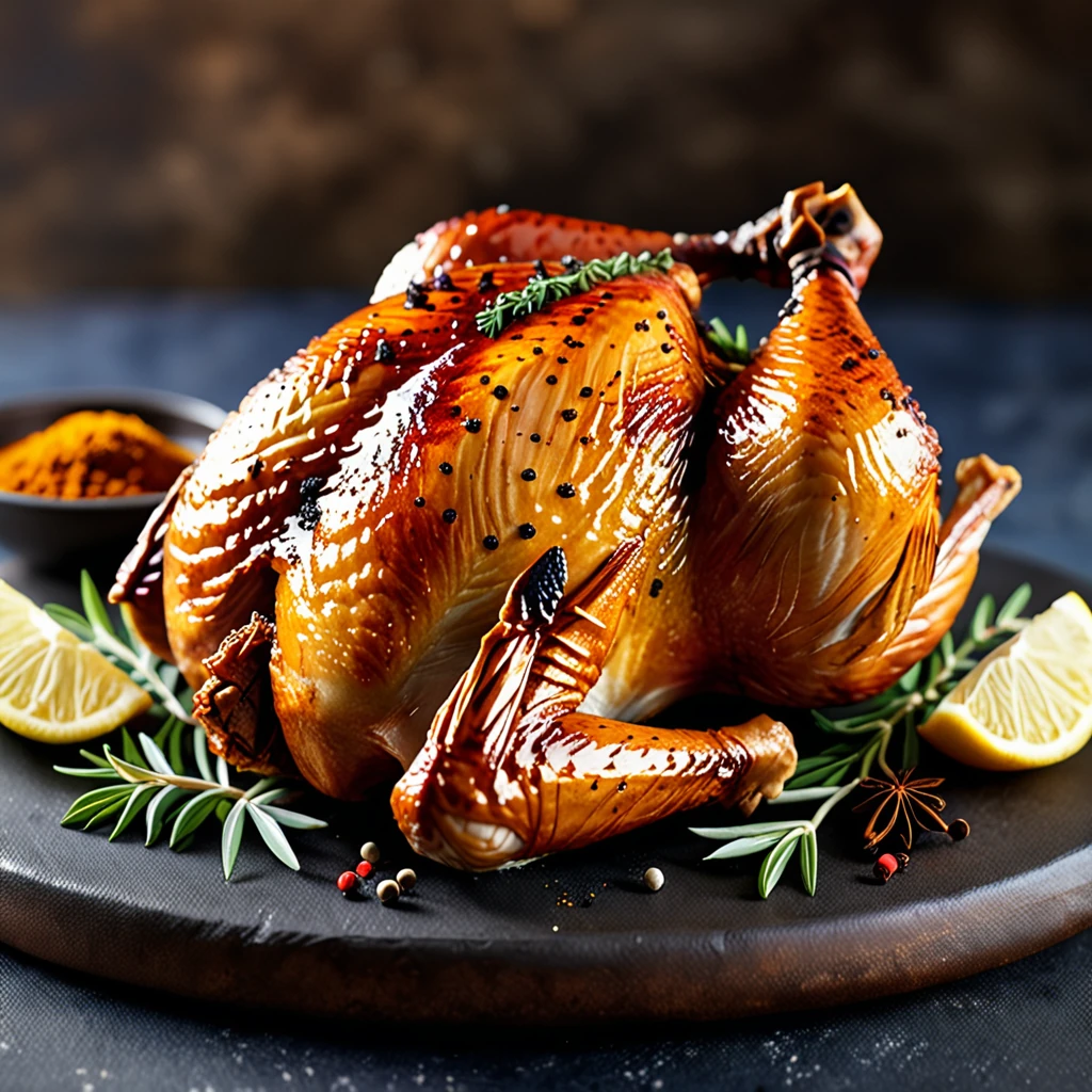 Oriental Spiced Roast Chicken