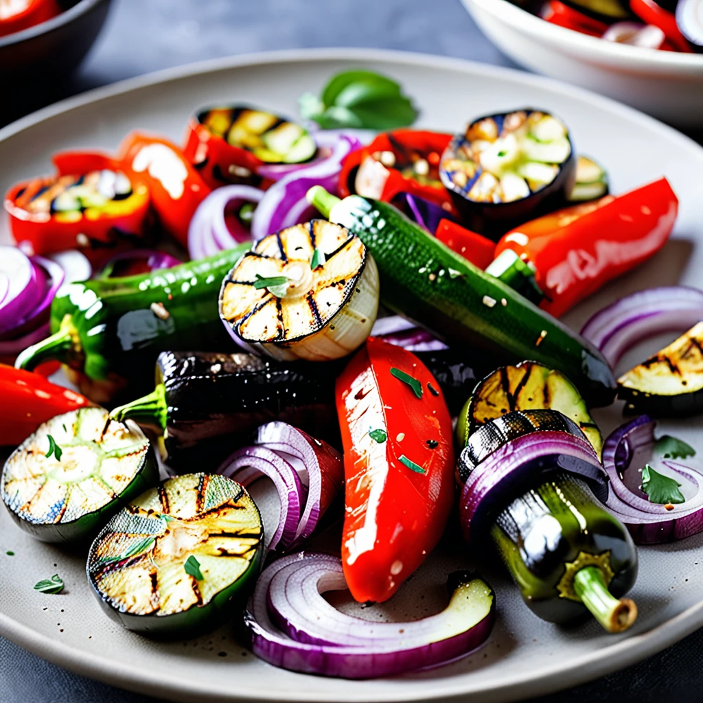 Perfect Mediterranean Style Grilled Vegetables