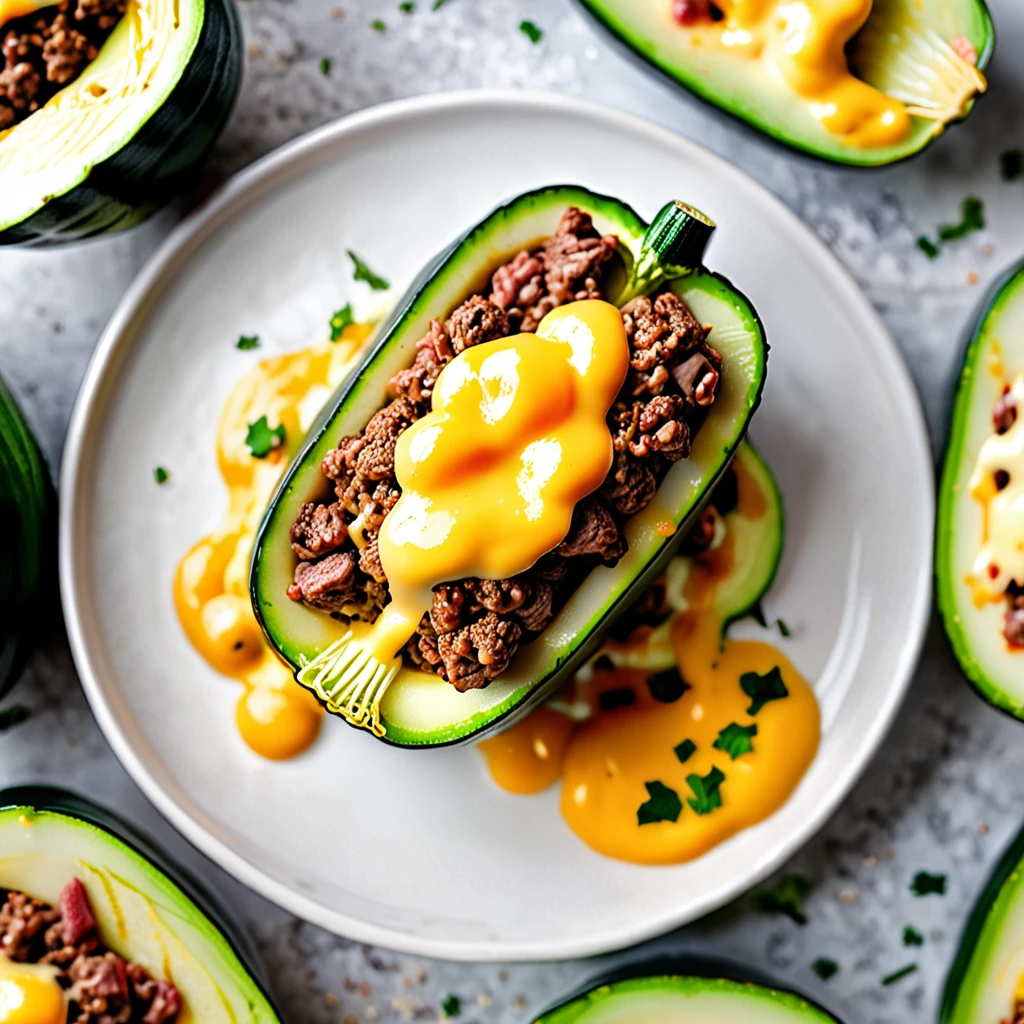 Quick Beef Stuffed Zucchini Recipe