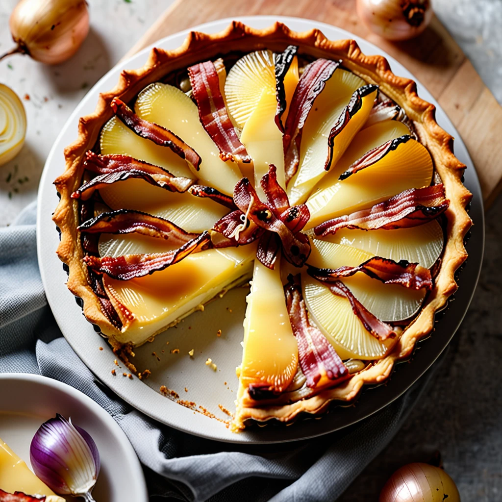 Reblochon Cheese Tart Inspired by Classic Tartiflette