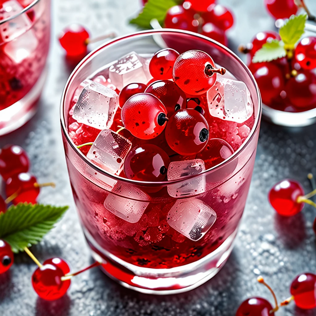 Refreshing Red Currant Ice Granita